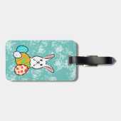 イースターエッグのイースターウサギ ラゲッジタグ (裏面横)