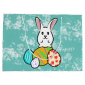 イースターエッグのイースターウサギ ラージペーパーバッグ (裏面)