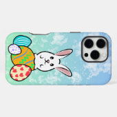 イースターエッグのイースターウサギ iPhoneケース (裏面横)