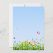 イースターエッグのイースターパーティの招待状 招待状 (裏面)