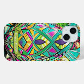 イースターエッグのイースターモチーフ色の漫画9073 Case-Mate iPhoneケース (裏面 (横))