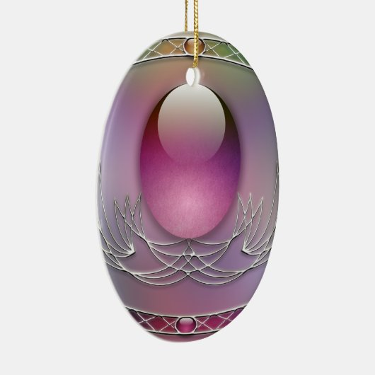イースターエッグのオーナメント セラミックオーナメント (右)