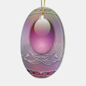 イースターエッグのオーナメント セラミックオーナメント (左)