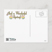 イースターエッグのクッキー-カンガルー シーズンポストカード (裏面)