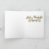 イースターエッグのクッキー-コーギー シーズンカード (内部)