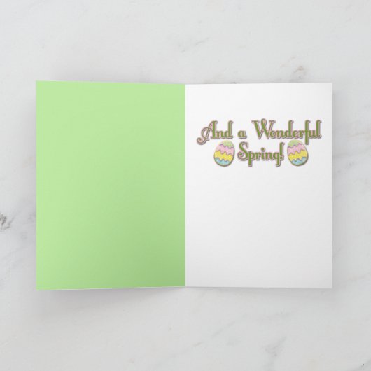 イースターエッグのクッキー-ジャックラッセル シーズンカード (内部)