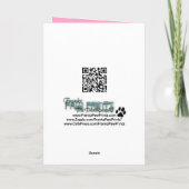 イースターエッグのクッキー-ドーベルマン犬 シーズンカード (裏面)