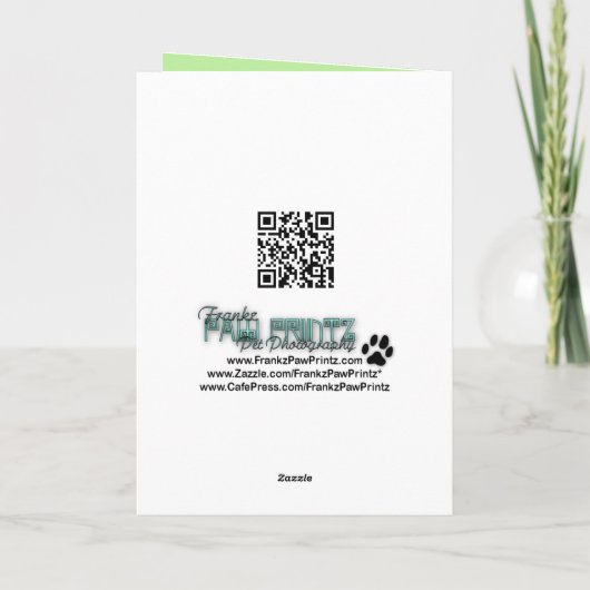 イースターエッグのクッキー-西の高地テリア シーズンカード (裏面)