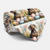 イースターエッグのダックスシュント ネクタイ (ロール)