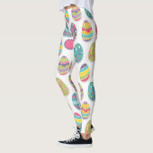 イースターエッグのテーマのレギンス|イースターの装い レギンス (左)