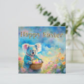 イースターエッグのバスケットを持つコアラ熊 シーズンカード (スタンド正面)