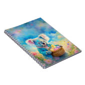 イースターエッグのバスケットを持つコアラ熊 ノートブック (右側)