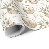 イースターエッグのバスケット | ニュートラルイースター ラッピングペーパー (ロールコーナー)