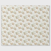 イースターエッグのバスケット | ニュートラルイースター ラッピングペーパー (フラット)