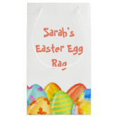 イースターエッグのパステル スモールペーパーバッグ (裏面)