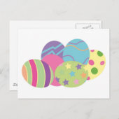イースターエッグのパターン シーズンポストカード (正面/裏面)