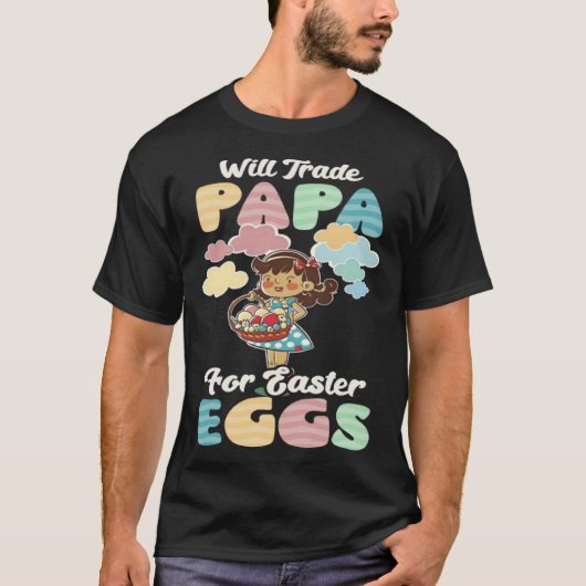 イースターエッグのパパ交換キリスト教イースター Tシャツ (正面)