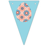 イースターエッグのフローラデザイン バンティングフラッグ (第2の旗)