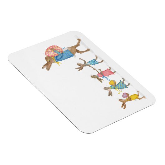 イースターエッグのヘアーズオン狩り冷蔵庫用マグネット マグネット (右側)