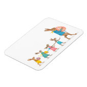 イースターエッグのヘアーズオン狩り冷蔵庫用マグネット マグネット (左側)