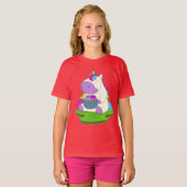 イースターエッグのユニコーン Tシャツ (正面フル)