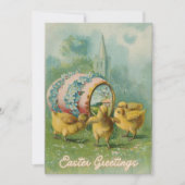 イースターエッグのヴィンテージクリスチャンカスタム シーズンカード (正面)