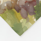 イースターエッグの休日とシベリアのハスキー犬 フリースブランケット (角)