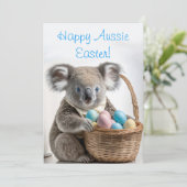 イースターエッグの入った籠を持つコアラ熊 シーズンカード (スタンド正面)