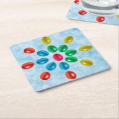 イースターエッグの太陽 スクエアペーパーコースター (アングル)