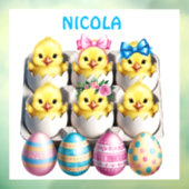 イースターエッグの子ども ウィンドウサイン (シート3)