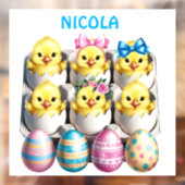 イースターエッグの子ども ウィンドウサイン (シート2)