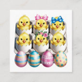 イースターエッグの子ども エンクロージャーカード (裏面)