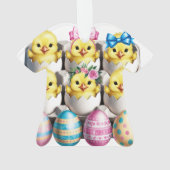 イースターエッグの子ども オーナメント (裏面)