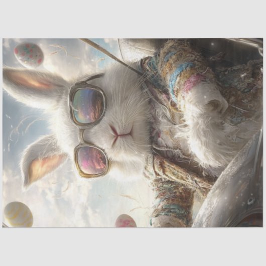 イースターエッグの服を着たデカップウサギ狩り 薄葉紙 (正面)