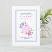 イースターエッグの水彩招待状 招待状 (スタンド正面)