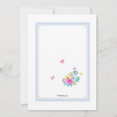 イースターエッグの水彩招待状 招待状 (裏面)