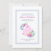 イースターエッグの水彩画の招待状 招待状 (正面)