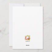 イースターエッグの水色グリーティングカード シーズンカード (裏面)