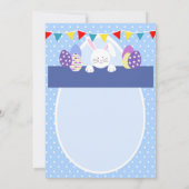 イースターエッグの狩りのイースターパーティーの招待かフライヤ 招待状 (裏面)