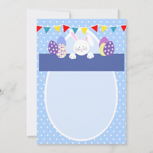 イースターエッグの狩りのイースターパーティーの招待かフライヤ 招待状 (裏面)