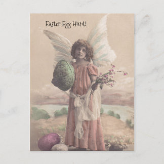 イースターエッグの狩りの天使の隠れるパーティの招待状のPC シーズンポストカード