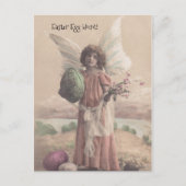 イースターエッグの狩りの天使の隠れるパーティの招待状のPC シーズンポストカード (正面)