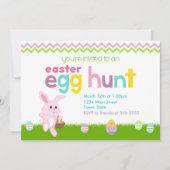 イースターエッグの狩りの招待状カード5x7 招待状 (正面)