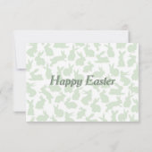 イースターエッグの狩りの招待状 サンキューカード (裏面)