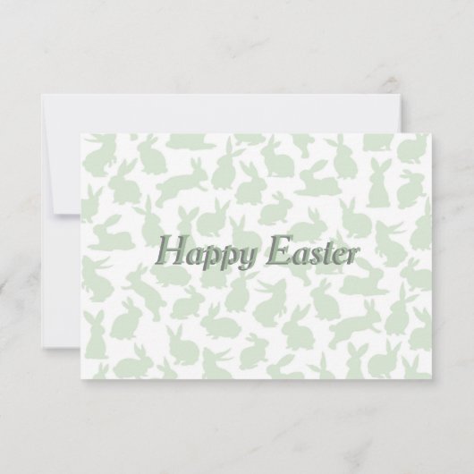 イースターエッグの狩りの招待状 サンキューカード (裏面)