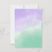 イースターエッグの狩りの水彩画 招待状 (裏面)