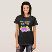 イースターエッグの腹筋ジョークTシャツ お腹の六つ子 Tシャツ (正面フル)