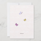 イースターエッグの花輪 招待状 (裏面)