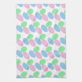 イースターエッグの落書き キッチンタオル (縦)