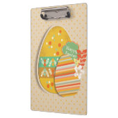 イースターエッグの記号を用いる挨拶状 クリップボード (左)